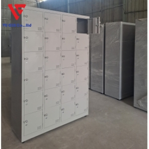 Iron locker cabinet with 24 compartments