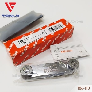 Mitutoyo 186-110 18-blade radius gauge (0.4 - 6mm)
