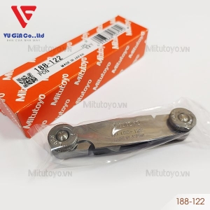 Mitutoyo 188-122 21-blade thread gauge (0.4-7mm)