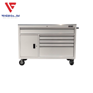 CSPS tool cabinet 132cm - 05 white drawers