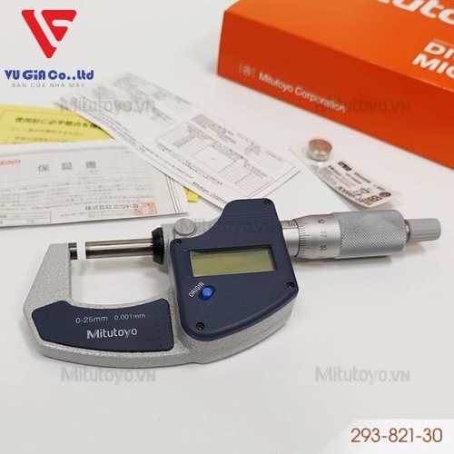 Mitutoyo 293-821-30 external digital micrometer (0 - 25 mm)