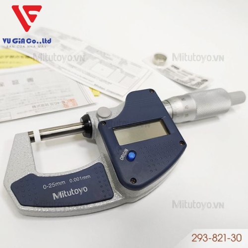 Mitutoyo 293-821-30 external digital micrometer (0 - 25 mm)