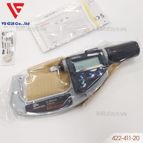 Mitutoyo 422-411-20 external digital micrometer (0-30mm)