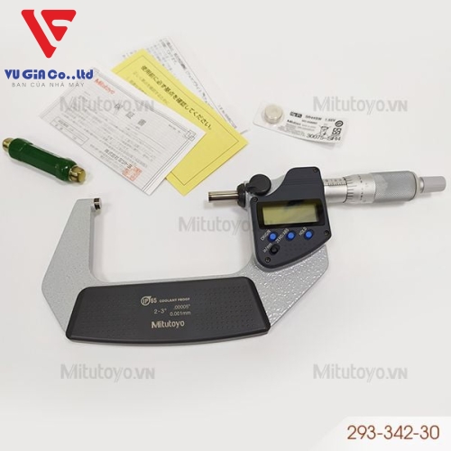 Mitutoyo 293-342-30 external digital micrometer (50 – 75mm / 2-3