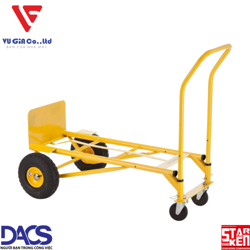 Stanley MT519 2-wheel convertible trolley – Load capacity 150kg (2 wheels) – 200kg (4 wheels).