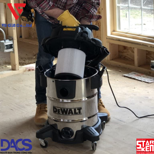 Industrial vacuum cleaner 3 functions 38L Dewalt DXV38S (3750W – 5HP)