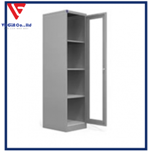 Filing cabinet with 1 glass door and 4 compartments