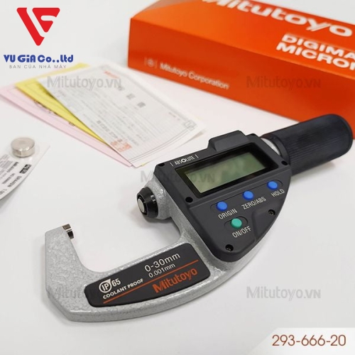 Mitutoyo 293-666-20 external digital micrometer (0 - 30mm)