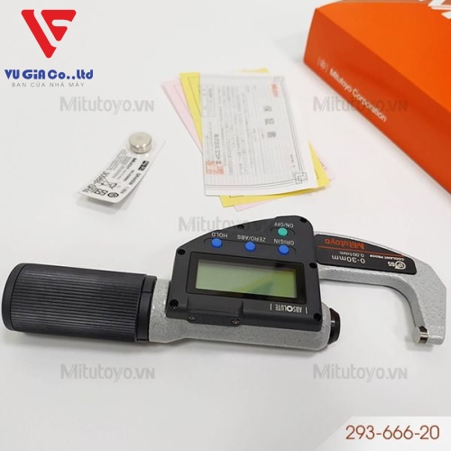 Mitutoyo 293-666-20 external digital micrometer (0 - 30mm)