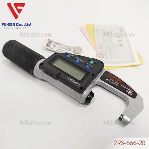 Mitutoyo 293-666-20 external digital micrometer (0 - 30mm)