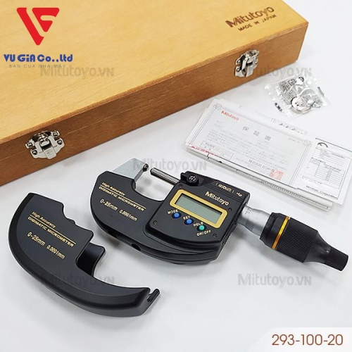 Mitutoyo 293-100-20 external digital micrometer (0-25mm)