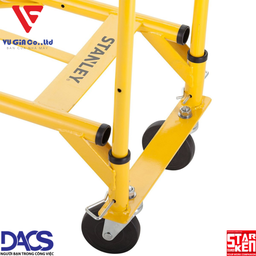 Stanley MT519 2-wheel convertible trolley – Load capacity 150kg (2 wheels) – 200kg (4 wheels).