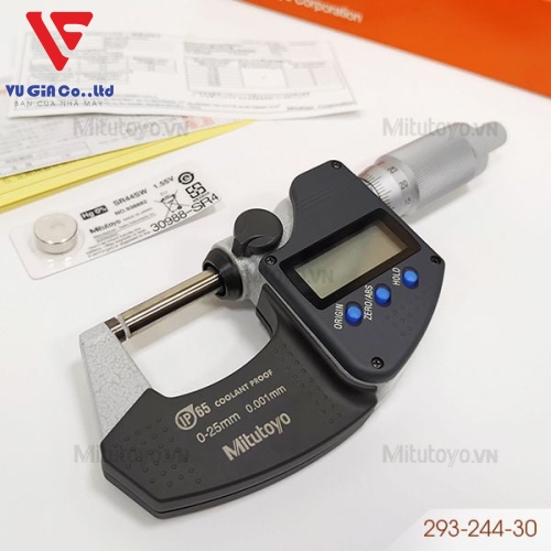 Mitutoyo 293-244-30 external digital micrometer (0 - 25mm)