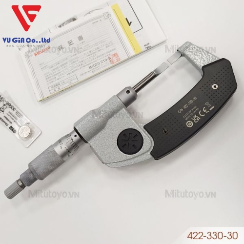 Mitutoyo 422-330-30 external digital micrometer (0-25mm/1