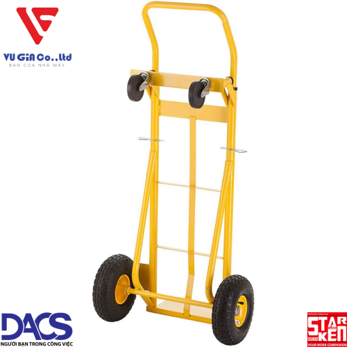 Stanley MT519 2-wheel convertible trolley – Load capacity 150kg (2 wheels) – 200kg (4 wheels).