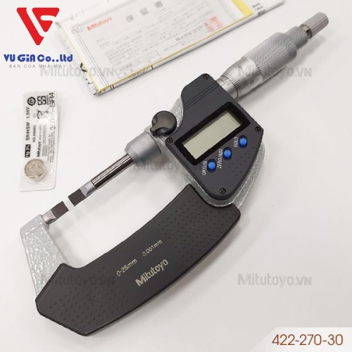 Mitutoyo 422-270-30 external digital micrometer (0-25mm)