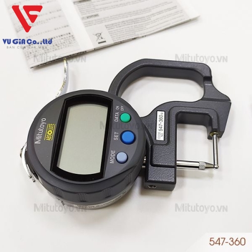 Mitutoyo 547-360 Electronic Thickness Gauge (0-10mm)