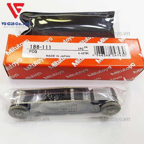 Mitutoyo 30-blade thread gauges 188-111 (4-42TPI)