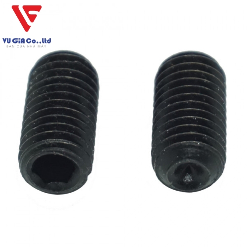 Socket set screws cup point