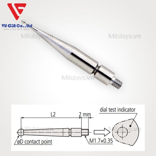 Mitutoyo folding pedometer needle 0.75mm