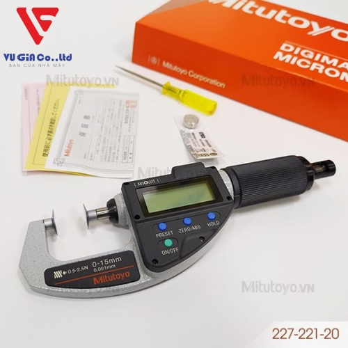 Electronic Micrometer Mitutoyo 227-221-20 (0 - 15mm)