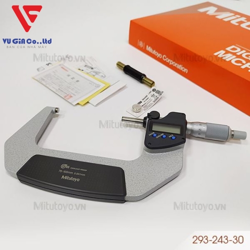 Electronic micrometer external measurement Mitutoyo 293-243-30 (75 - 100mm)