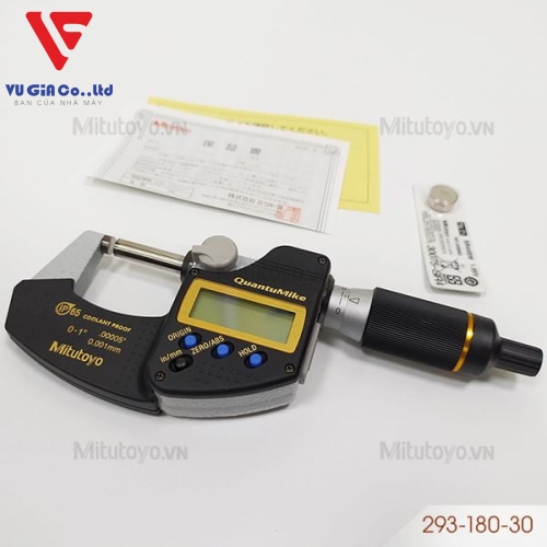 Mitutoyo 293-180-30 external digital micrometer (0 - 25mm/1