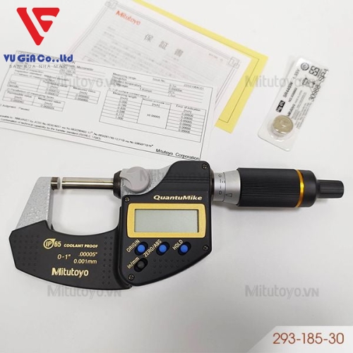 Mitutoyo 293-185-30 external digital micrometer (0 - 25mm/1