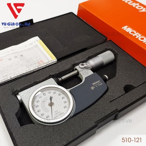 Mitutoyo 510-121 external micrometer (0 - 25mm)
