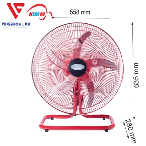 KHDB Floor Fan - 2050 (RED)