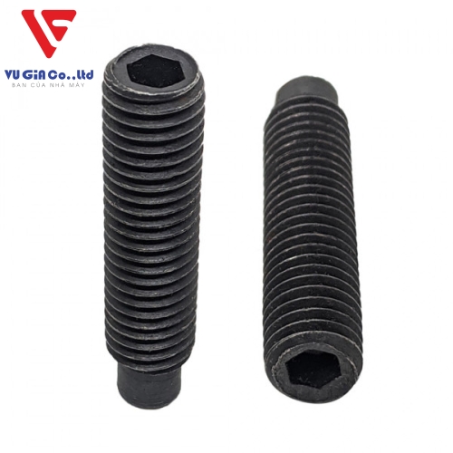 Socket set screws cup point