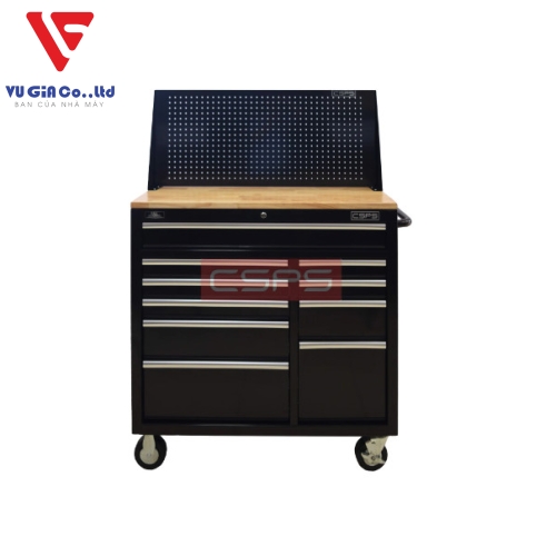  CSPS tool cabinet 104cm - 10 drawers with plank top