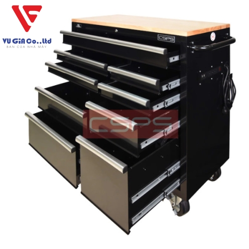  CSPS tool cabinet 104cm - 10 drawers with plank top