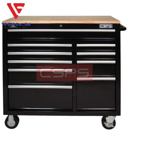  CSPS tool cabinet 104cm - 10 drawers with plank top