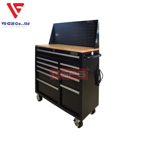  CSPS tool cabinet 104cm - 10 drawers with plank top