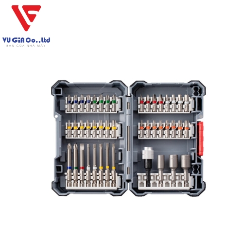 PICK & CLICK EXTRA HARD SCREWDRIVER MIX SET, 44 PCS
