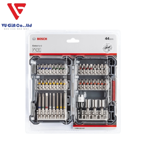 PICK & CLICK EXTRA HARD SCREWDRIVER MIX SET, 44 PCS