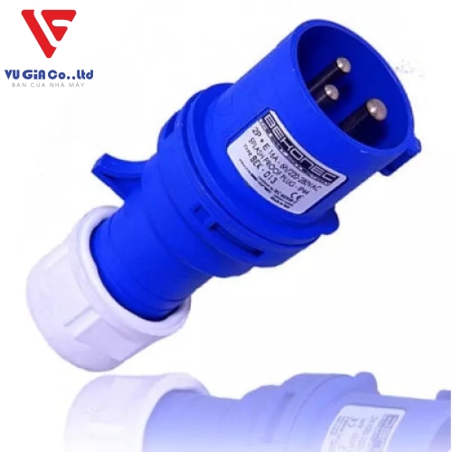 Non-watertight 3-pin 16A industrial plug BEK-013
