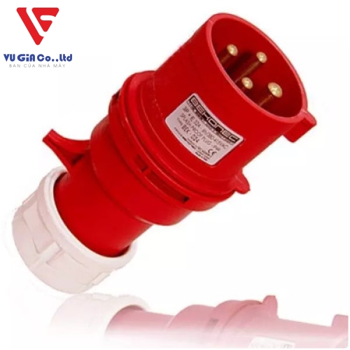 Non-watertight 4-pin 32A industrial plug BEK-024