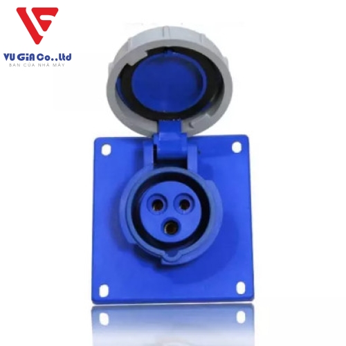 3-pin 63A watertight recessed socket BEK-4332