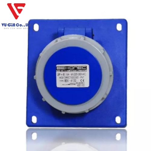 3-pin 63A watertight recessed socket BEK-4332