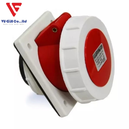 Watertight 5-pin 63A recessed socket BEK-4352