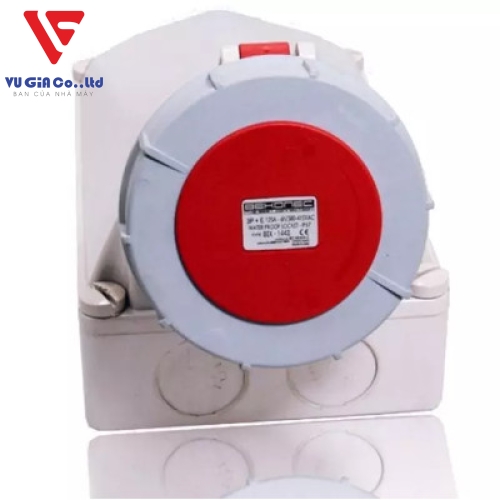 4-pin 125A watertight surface-mounted socket BEK-1442