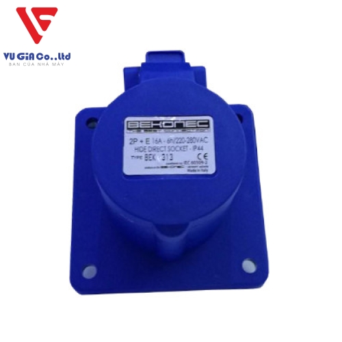3-pin 16A non-watertight female socket BEK-313