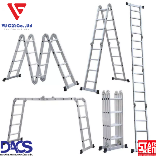 STARKEN ST404H Four-Segment Aluminum Ladder