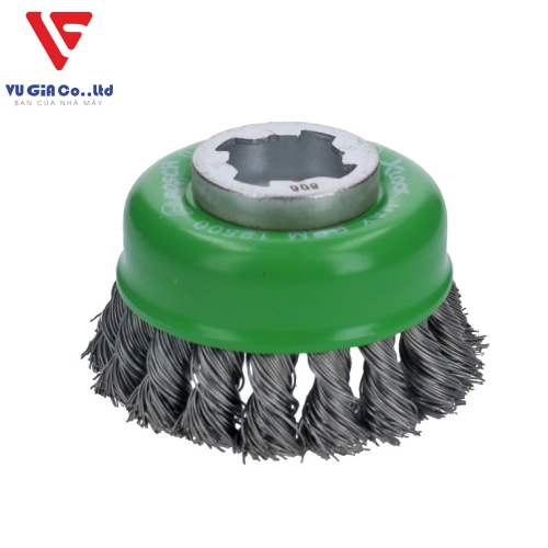 X-LOCK HEAVY ROUND BRUSH FOR Stainless Steel, Spiral Fiber